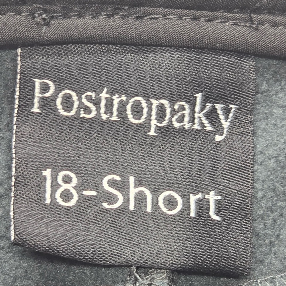 Postropaky Ski Pants Insulated Stretch Gray Women’s 18 Short Zip‎ Pockets - Picture 3 of 7